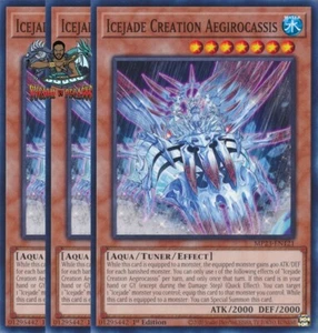 Yugioh! 3x Icejade Creation Aegirocassis MP23-EN121 Common 1st Ed NM - Picture 1 of 1