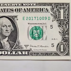 $ 1 Geburtstagsnote Ein Dollar 20171009 9. Oktober/10. September 2017 Unzirkuliert - Bild 1 von 2