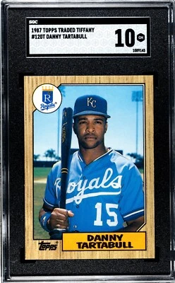 1987 Topps Traded Tiffany #120T Danny Tartabull Rookie SGC 10 Gem Mint - Image 1 of 2