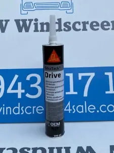 Sikatack Drive - 60 min Drive Away Windscreen Glue - Black - Cartridge - - Picture 1 of 2
