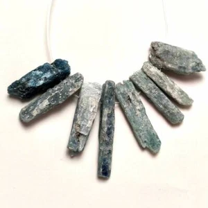 20g/8pcs Natural Kyanite Lemuria stick w/ Hole Reiki Healing 056 - Picture 1 of 5