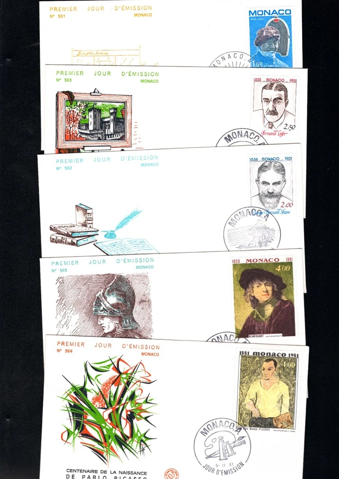 Monaco FDC Nr. 1491 - 1495   (MO) - Bild 1 von 1