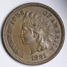 1881 Indian Head Cent Penny Choice Bu Uncirculated Ms Razor Sharp! E522 Tun