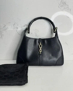GUCCI TOM FORD BAMBOO HANDLE JACKIE BAG - Picture 1 of 17