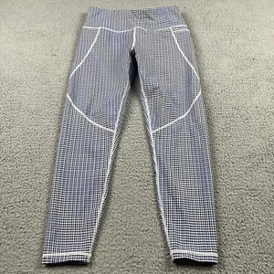 Sweaty Betty Power Leggings Women Small Blue White Polkadot 7/8 Length Capris - Picture 1 of 15
