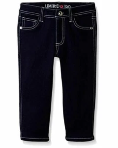 Limited Too Big Girls' Stretch Denim Capri Jean, Dark Wash, 04 - Picture 1 of 2