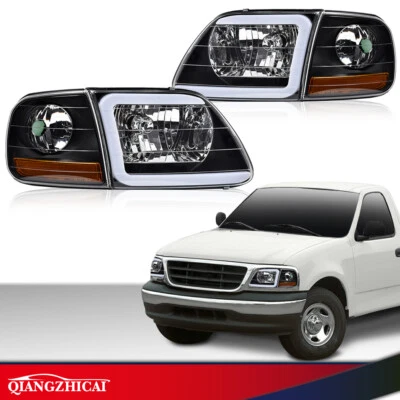 Faros aptos para Ford F150 Expedition 97-04 con faros de señal de esquina LED DRL Foto 1 de 4