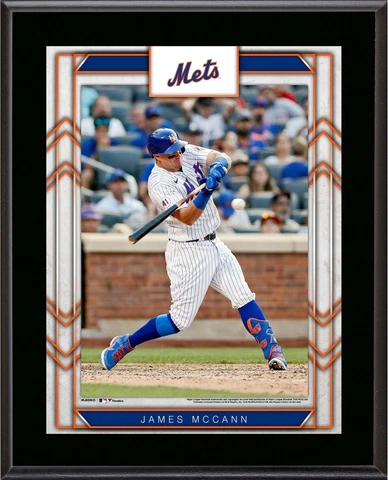 James McCann New York Mets 10.5" x 13" Sublimated Player Plaque Cover