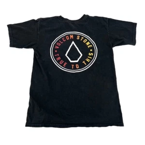 Volcom Stone True To This Mens Small t- shirt black skater Colorful Streetwear - Picture 1 of 6