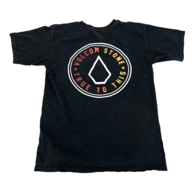 Volcom Stone True To This Mens Small t- shirt black skater Colorful Streetwear - Image 1 of 4