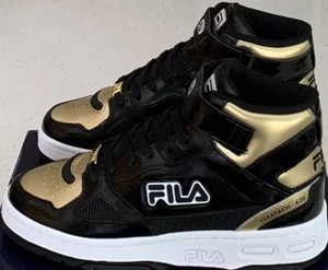 FILA Men's Teratach 600 Mid Casual Shoes - Gold/Black - Sizes - Picture 1 of 6