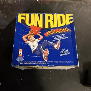 Fun Ride Deluxe Trolley Fahrt Zip Line bis zu 70 Fuß Seilfahrt Neu im Karton - Bild 1 von 5