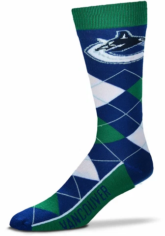 NHL Vancouver Canucks Argyle Socks Blue One Size Fits Most Holtby Edler Boeser Cover