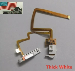 Thick White Audio Headphone jack & Hold Switch For iPod Classic 5th 6th 7th Gen - Picture 1 of 4