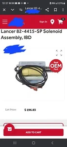 82-4415-SP Lancer Solenoid Assembly,Ibd,No Link Genuine OEM LAN82-4415-SP - Picture 1 of 5