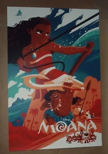 Moana movie poster art print Disney Mondo Cyclops Tom Whalen - Picture 1 of 5