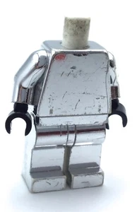 LEGO CHROME MINIFIGURE TORSO & LEGS FROM THE CHROME STORMTROOPER (DAMAGED) - Picture 1 of 1