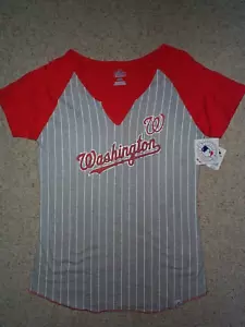 ($32) Camisa Jersey MLB de los Nacionales de Washington Adulto MUJER/MUJER (L-LG-GRANDE) - Imagen 1 de 2