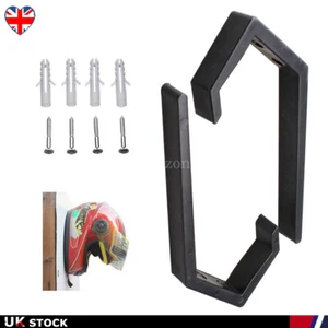 2X Motorcycle Helmet Rack Holder Hat Display Stand Wall Mount Hook Bracket - Picture 1 of 9