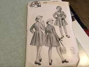 Original 1940 sewing pattern,Child’s  Double Breasted ,full swing Coat. LeRoy