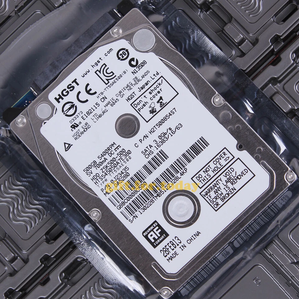 HITACHI 500 GB 5400 RPM SATA 2.5" (HTS545050A7E380) Internal Hard Drive HDD - Image 1 of 1