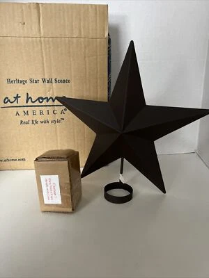 Aplique de pared Heritage Star Vela Aplique de pared NUEVO - por At Home America Foto 1 de 4