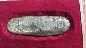GIAPPONE "Tenpō Chōgin 6 francobolli" (1837-1858) 136,81 g 89,24 mm C# 9b e custodia 36-A3443 - Foto 1 di 17