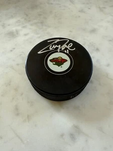 Zach Parise Signed Hockey Puck - MN Wild - Picture 1 of 2