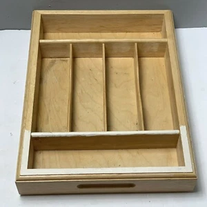 Wallace Silversmiths Flatware Silverware Drawer Organizer Storage Wood Insert - Picture 1 of 5