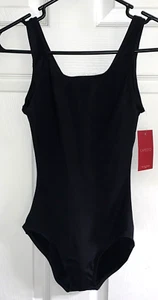 CAPEZIO Tanque Negro Leotardo Niñas Pequeño Juvenil Baile Ballet - Imagen 1 de 4