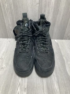 Nike Sf Air Force 1 Mid 2018 917753-008 V02 Black Sz 10 Zip Left Shoe Is Brocket - Picture 1 of 10