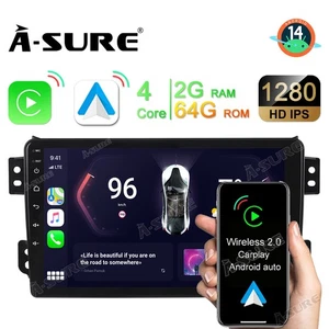 9" 2+64G CarPlay Android 14 Radio Für Suzuki Splash Opel Agila B GPS Navi RDS BT - Bild 1 von 15