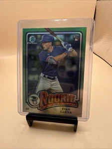 2024 Bowman Chrome Rookie Of The Year Favorites Evan Carter #ROY-12Texas Rangers - Picture 1 of 1