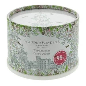 White Jasmine by Woods of Windsor 3.5 oz Body Dusting Powder with Puff - Picture 1 of 4