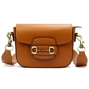 Small Italian Leather Crossbody Bag Elegant handbag Made in Italy - Picture 1 of 6