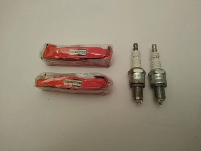 Four New (Old stock) N9Y Champion spark plugs - Image 1 of 4