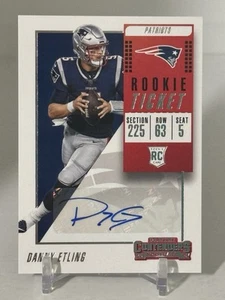 2018 Contenders Ticket/Rookie Ticket AUTO Danny Etling #306 Rookie Auto RC B619 - Picture 1 of 7