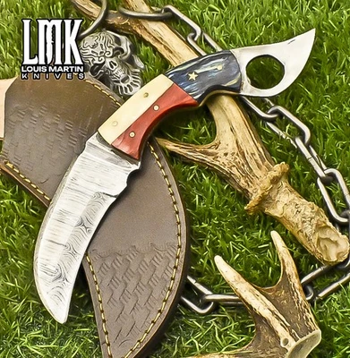 LMK Custom Forged Karambit Knife Twist Damascus Hard Wood Sports Razor Sharp - Image 1 of 4