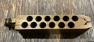 Rare Original Brass Rectal Suppository Mold Medicine Tablet Pharmacy - Sklar - Picture 1 of 5