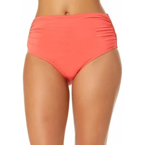 Anne Cole Live in Color Convertible High Waist Shirred Swim Bottom In Coral - Bild 1 von 6