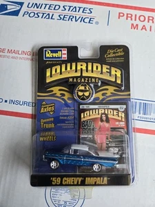 Revell LowRider Magazine 2005 Blue Flame ‘59 CHEVY IMPALA Die Cast #208 1:64 - Picture 1 of 5