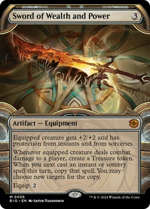 x1 Sword of Wealth and Power BIG MTG 56 SHOWCASE MYTHIC M/NM 1x - Bild 1 von 1