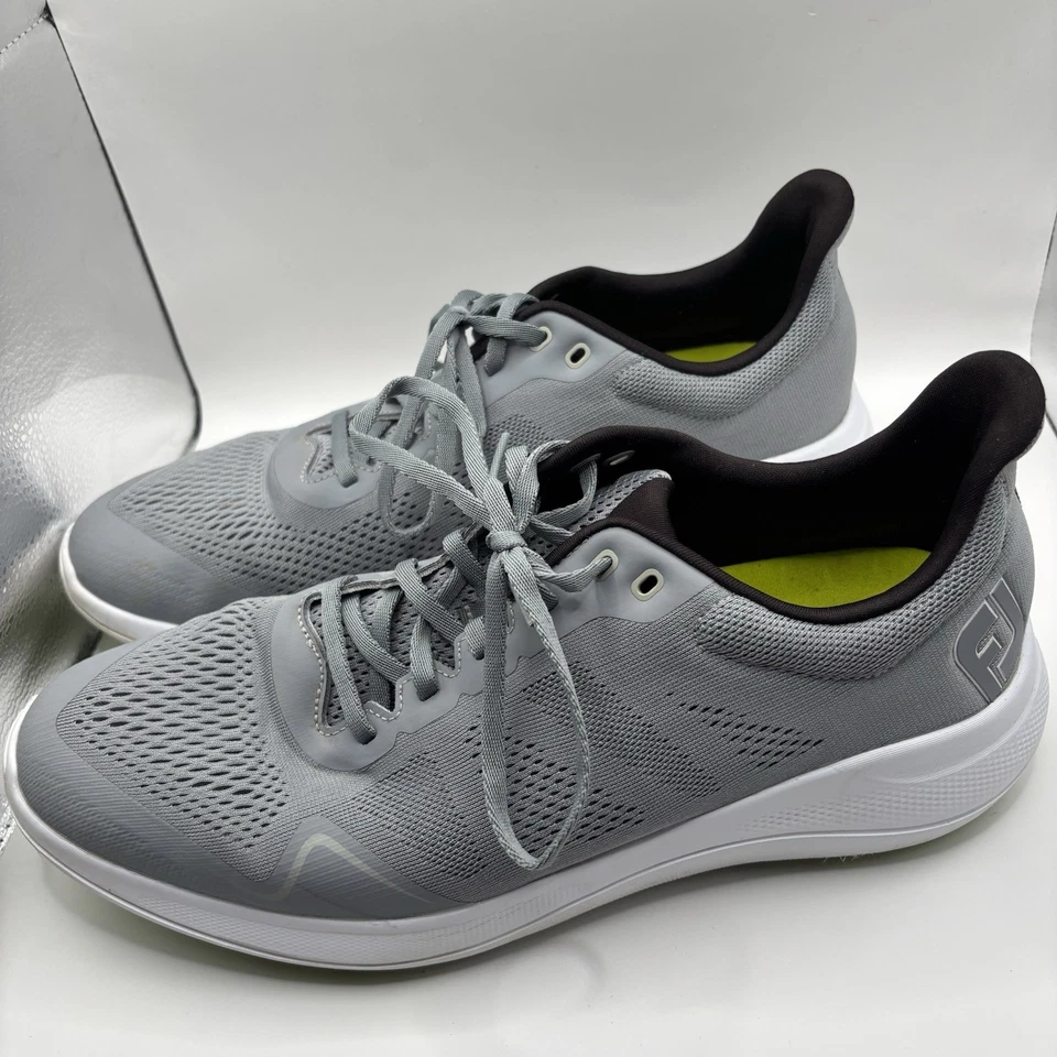 FootJoy FJ Flex Spikeless Golf Shoes Men’s Size 11 M Sneakers Gray White 56142 - Image 1 of 4