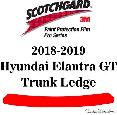 3M Scotchgard Paint Protection Film Pro Series Fits 2018 2019 Hyundai Elantra GT - Image 1 of 3