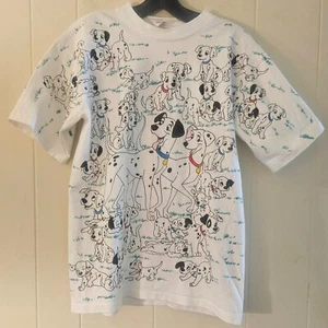 VTG AOP Disney l01 Dalmatians Shirt One Size Fits All ( 19x26" ) - Picture 1 of 7