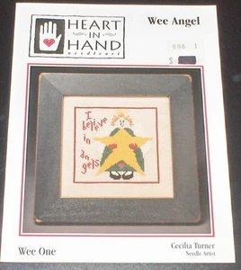 Heart in Hand "Wee Angel" I Believe Cross Stitch Pattern - Picture 1 of 1