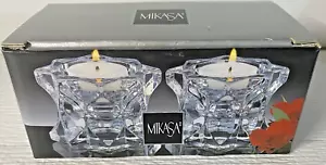 Mikasa Sparkling Star Votivkerzenhalter - ein Paar QQ227 - Neu KOSTENLOSER VERSAND - Bild 1 von 4