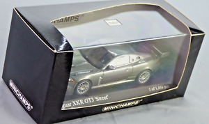 MINICHAMPS Jaguar XKR GT3 Grey Metallic Racing Collectible Toy Model Car Rare