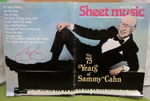 75 YEARS OF SAMMY CAHN special magazine Sheet Music 1988 Love & Marriage - Picture 1 of 4