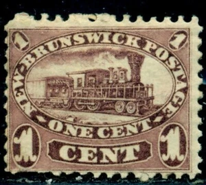 1860 Locomotive,Steamer,Lokomotive,New Brunswick,Canada,Mi.4 b,CV=$110,MLH - Picture 1 of 1